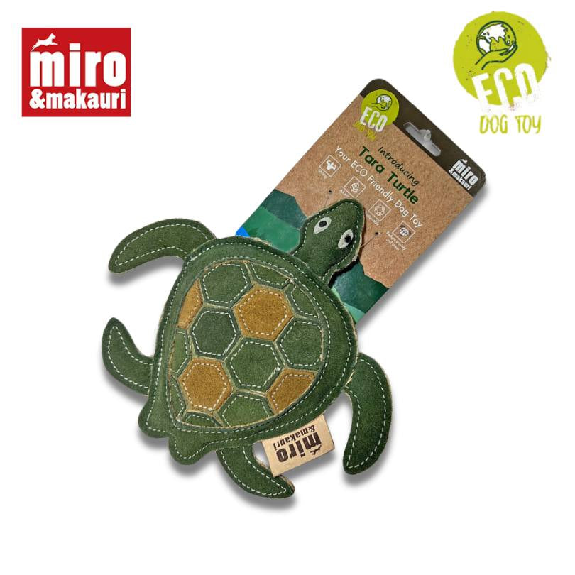 'Tara Turtle' Eco Leather Dog Toy