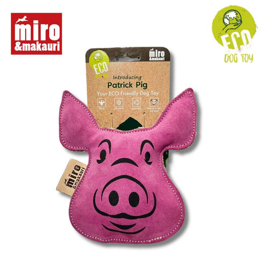 'Patrick Pig' Eco Leather Dog Toy