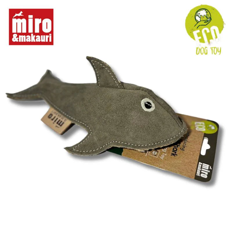 'Sidney Shark' Eco Leather Dog Toy