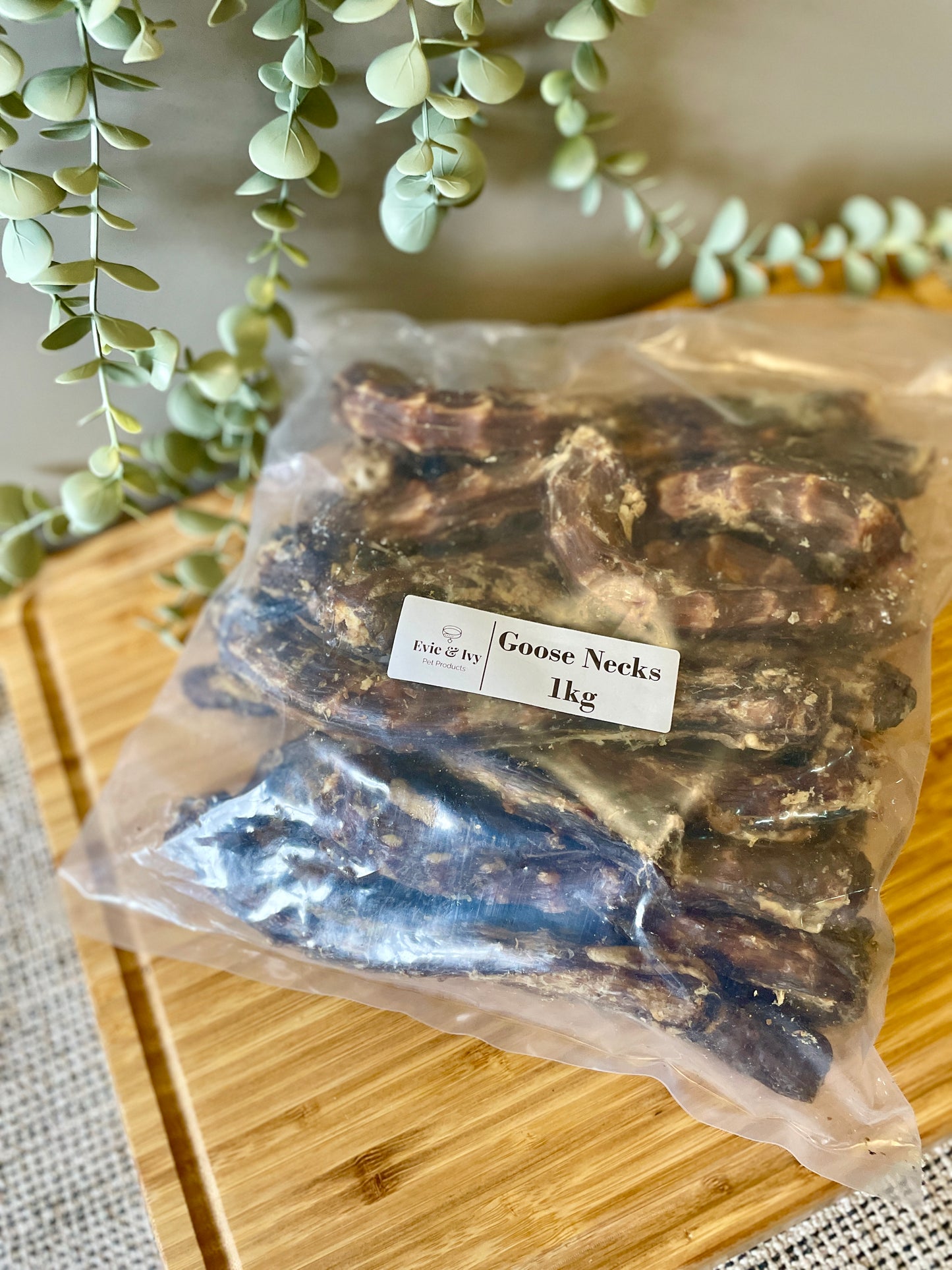 Goose Necks 1kg Natural Dog Treats