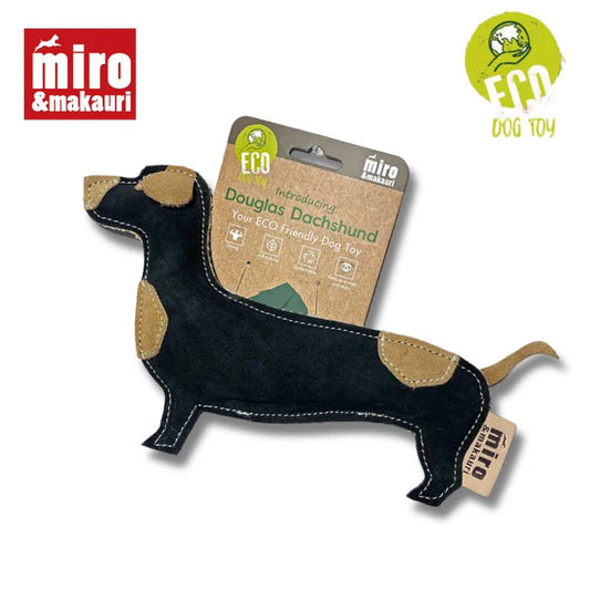 'Douglas Dachshund' Eco Leather Dog Toy